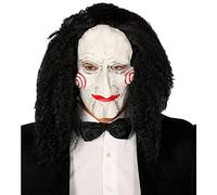 Men's Latex Puppet Jigsaw Mask With Hair