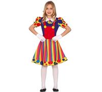 FIESTAS GUIRCA Funny Clown Costume for Girls