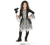Fiestas Guirca Ghost Bride Gothic Bride Halloween Girls Costume Age 3-4 Years