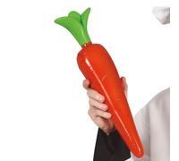 FIESTAS GUIRCA | Giant Decorative Carrot (42 cm) - Fun Accessory for Chef Parties and World Book Day - Ideal for Themed Celebrations and Creative Events - Orange Green