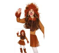 FIESTAS GUIRCA Girls Animal Lion Costume - Age 7-9