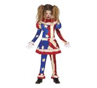 Fiestas Guirca Girls Patriot Clown Costume Set / N/A N/A FG243