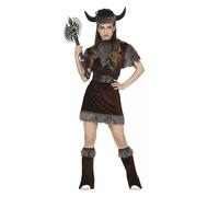 Fiestas Guirca Girls Viking Costume Set14-16 Years Brown/Black FG934