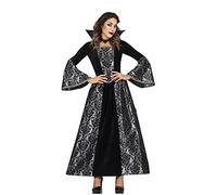 FIESTAS GUIRCA Glamorous Vampire Costume - Silver and Black Vampire Countess Dress Halloween Costume Women