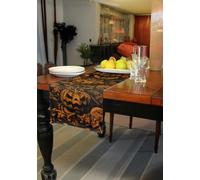 FIESTAS GUIRCA | Gothic Pumpkin Table Runner (28 x 275 cm) - Table Decoration for Halloween and Costume Parties - Ideal for Celebrations and Events - Multi-Coloured