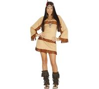 FIESTAS GUIRCA | Grand Canyon Indian Fancy Dress Costume - Dress and Headband - Native American, Indigenous and Pocahontas Costumes for Halloween, Carnival and Fancy Dress Parties - Women
