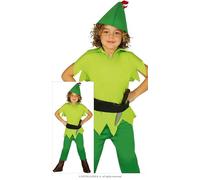 FIESTAS GUIRCA Green Archer Fancy Dress Costume 7-9 years