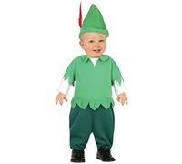 FIESTAS GUIRCA Green Archer Fancy Dress Costume for Baby Boy - Green Hero Outfit - Age 12-18 Months