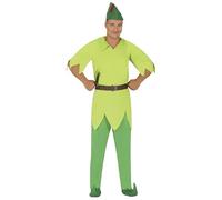 FIESTAS GUIRCA Green Archer Mens Fancy Dress Costume - Flying Fairy Tale Boy Fancy Dress Men Size S 36-38