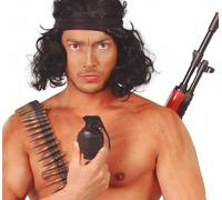 Fiestas Guirca Green Army Toy Fake Grenade with Noise