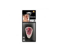 Fiestas Guirca Halloween Latex Scar With 15 Cm Blood On Mouth Teeth