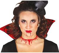 Fiestas Guirca Halloween Slit Throat Blood Droplet Necklace