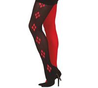 Fiestas Guirca Harlequin Adult Tights Red/Black