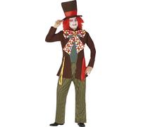 FIESTAS GUIRCA | Hatter Costume Set Adult - Jacket, Trousers, Hat Brown