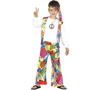 FIESTAS GUIRCA Hippie Fancy Dress Costume Child Age 7-9 Years