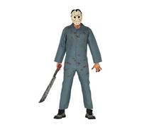 FIESTAS GUIRCA Horror Adult Fancy Dress - Grey Jumpsuit for Men