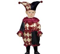 FIESTAS GUIRCA | Horror Clown Circus Baby Fancy Dress Costume - Hat and Jumpsuit - Clown Costumes for Halloween, Carnival and Fancy Dress Parties - Ideal for Little Girls