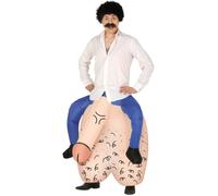Inflatable Stag Night Fancy Dress Costume Comedy Willy & Testicles Outfit fg
