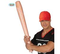 FIESTAS GUIRCA | Inflatable Baseball Bat (27.6 in) - Sports Accessory for Fancy Dress Parties, Carnival and Halloween - Ideal for Games and Themed Celebrations - For Children and Adults - Natural