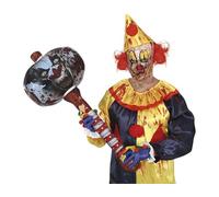FIESTAS GUIRCA | Inflatable Clown Hammer (35.4 in) - Fun Accessory for Circus and Halloween Costume - Ideal for Clown Parties and Celebrations - For Kids and Adults - Multicolour