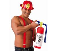 FIESTAS GUIRCA | Inflatable Extinguisher (19.7 in) - Fun Accessory for Firefighter Parties and Celebrations - Ideal for Carnival, Halloween and Themed Events - Suitable for All Users - Red