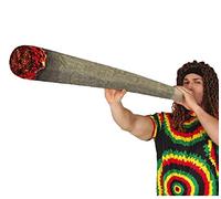 FIESTAS GUIRCA | Inflatable Joint (35.4 in) - Fun Accessory for Stag Parties, Rasta Celebrations and Marijuana-Themed Events - Ideal for All Users - Grey