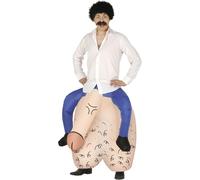 Inflatable Stag Night Fancy Dress Costume Comedy Willy & Testicles Outfit fg