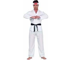 Fiestas Guirca Karate Man Karate Kid Gents Fancy Dress Costume Size Large