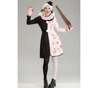Fiestas Guirca Lady Scary Terror Clown Halloween Fancy Dress Costume Size 10-12