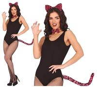 FIESTAS GUIRCA LEOPARD HEADBAND AND TAIL SET ADULT