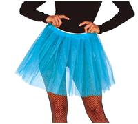 FIESTAS GUIRCA | Light Blue Tutu for Women (One Size) - Textile Fancy Dress Accessory for Halloween, Carnival and Themed Parties - Ideal for Dancer, Angel, Bride Costumes and More - Light Blue