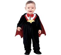 FIESTAS GUIRCA Lil Vampire with Cape Baby Fancy Dress - Halloween Kids Costume Baby Boy Age 12-18 Months