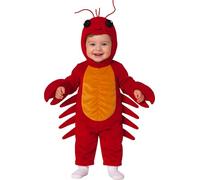 FIESTAS GUIRCA | Lobster Costume Baby - Hooded Jumpsuit for Themed Parties