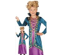 FIESTAS GUIRCA Magic Witch Sister Costume for Girls - Lilac and Turquoise Dress - Halloween Costumes Girls