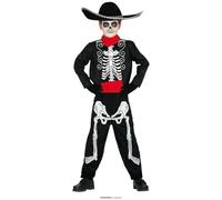 Fancy Dress Child Mariachi Skeleton Fiestas Guirca Black 11-12 Years