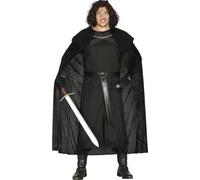 FIESTAS GUIRCA | Medieval Vigilante and Guard Fancy Dress Adult - Cape, Belt and Tunic - Knight and Warrior Costumes for Halloween, Carnival and Fancy Dress Parties - Ideal for Men