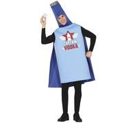 Fiestas Guirca Mens Captain Vodka Bottle Costume / L Blue FG1231