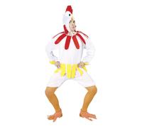 Fiestas Guirca Mens Chicken Costume Set / L White FG133