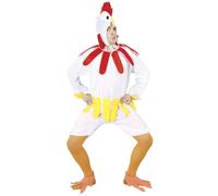 Fiestas Guirca Mens Chicken Costume SetM White FG1495