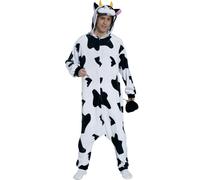 Fiestas Guirca Mens Cow Costume / S White/Black FG860