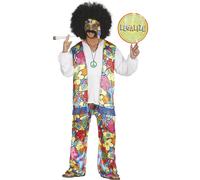 Fiestas Guirca Mens Hippie Rainbow Costume Set FG587