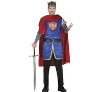 Fiestas Guirca Mens King CostumeS Blue/Burgundy FG586