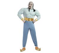 Fiestas Guirca Mens Muscle Lamp Costume SetM Blue/Gold FG1164