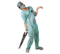 Fiestas Guirca Mens Zombie Surgeon CostumeL Blue FG1332