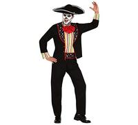 Fiestas Guirca Mexican skeleton calaca costume Day of the Dead man