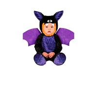 FIESTAS GUIRCA | Mini Bat Costume for Babies - All-in-One with Wings, Hood and Booties - Animal Fancy Dress for Halloween, Carnival, Themed Parties, Oktoberfest - Unisex