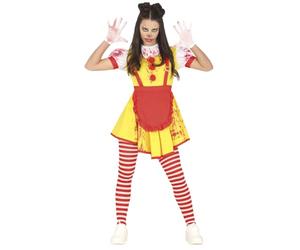 FIESTAS GUIRCA | Miss Mckiller Clown Costume for Teens and Adults