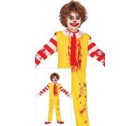FIESTAS GUIRCA Mr McKiller Fancy Dress for Boys - Crazy Clown Kids Costume - Boys Halloween Costumes 10-12 years