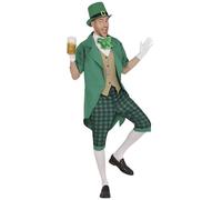 FIESTAS GUIRCA Mr. Patrick Mens Fancy Dress Costume - Charming Green Leprechaun - St. Patrick's Day Fancy Dress Men Size L 42-44