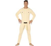 FIESTAS GUIRCA Naked Adam Mens Fancy Dress Costume - Naked Man Jumpsuit - Nude Jumpsuit Fancy Dress Men Size M 38-40